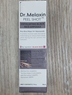 Dr. Melaxin Peel Shot Exfoliating Black Rice Ampoule